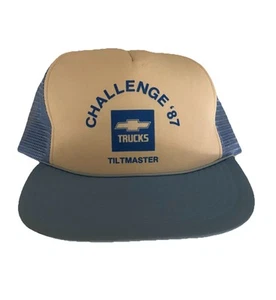 Gorra/sombrero de béisbol retro 1987 Chevy Trucks Tiltmaster Challenge • (ganador) de colección - Imagen 1 de 9