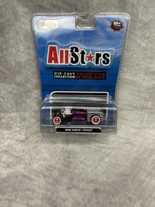 Maisto All Stars Red Exclusive 100 - 1936 Chevy Pickup Rat Rod 1:64 DieCast - Picture 1 of 2