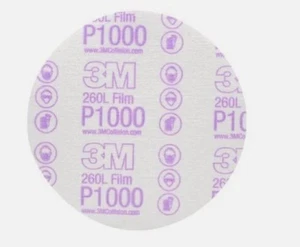 3M 00969 260L Finishing Film Disc, 6" Dia, 1000 Grit, Super Fine, 100 discs - Bild 1 von 1