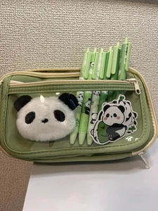 Matite Panda (6 pezzi, nero, 0,5 mm) con custodia - Foto 1 di 6