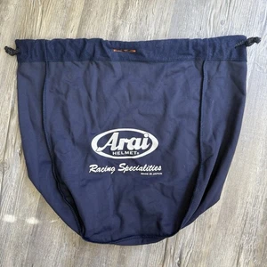 ARAI Motorcycle Helmet Bag Navy Original Lightweight Drawstring - Picture 1 of 4