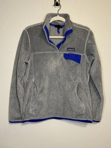 Patagonia Sweater Damen Medium grau Re-Tool Snap-T Fleecepullover Synchilla - Bild 1 von 10