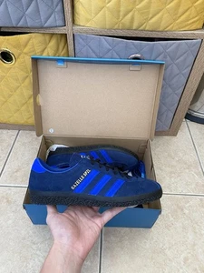Adidas Originales Gazelle SPZL Azul Índigo Entrenadores Zapatos Nuevos en Caja Talla 9.5uk IF8424 - Imagen 1 de 18