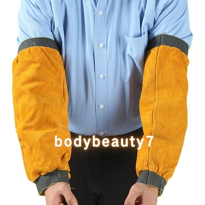 Рукава сварочного аппарата из воловьей кожи против горячей грязи практичные рукава для сварки кожи - Изображение 1 из 4