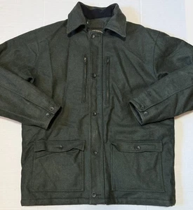 CABELAS - Men's Green Wool Thinsulate Insulated Field Jacket - X-Large Tall XLT - Picture 1 of 10