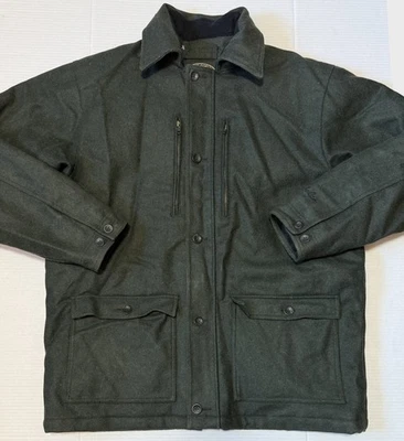 CABELAS - Men's Green Wool Thinsulate Insulated Field Jacket - X-Large Tall XLT - Image 1 of 4