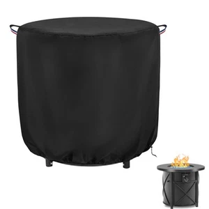Fire Pit Cover Round,600D Waterproof Outdoor Propane Firepit Cover For 30 Inc... - Picture 1 of 7