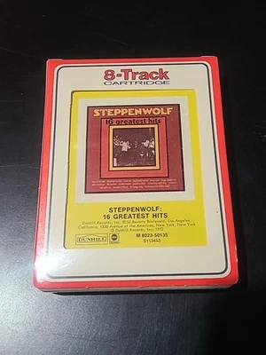 SEALED - Stepphenwolf - 8 Track Tape Cartridge - NOS - new! 16 Greatest Hits - Image 1 of 3