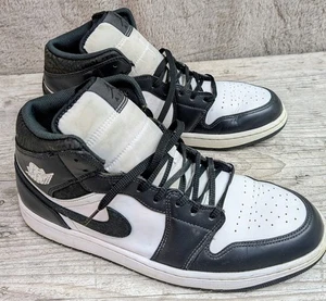 ZAPATOS MEDIOS NIKE AIR JORDAN 1 PARA HOMBRE Blanco Negro FB9911-001 TALLA 12 PANDA ELEPHANT - Imagen 1 de 12