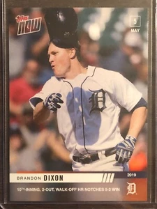 2019 Topps Now #179 Brandon Dixon Detroit Tigers - Picture 1 of 2