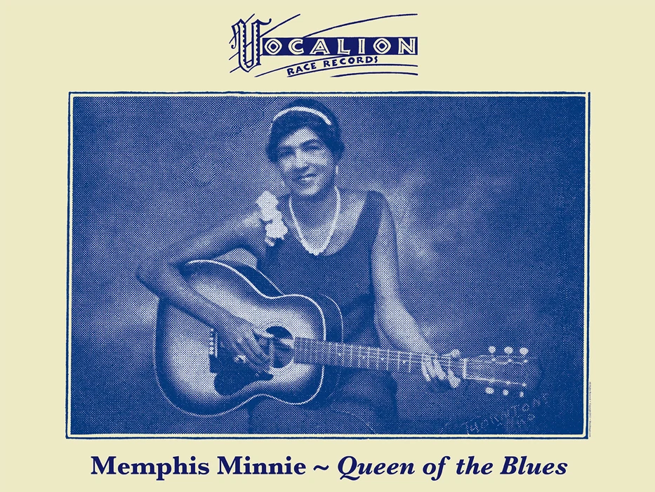 John Tefteller's Blues Images Poster Memphis Minnie Vocalion Race Records - Image 1 of 1
