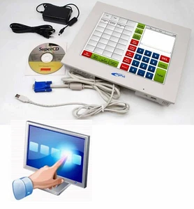 Digipos 30cm 12 " Monitor USB Touchscreen For Windows XP Vista 7 8 Linux Macos - Picture 1 of 1