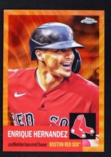 2022 Chrome Platinum Anniversary Base Orange Wave #205 Enrique Hernandez /25