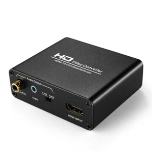Adaptador de sonido de audio convertidor HDMI a DVI 3,5 mm conector AUX 2 RCA salida coaxial - Imagen 1 de 5