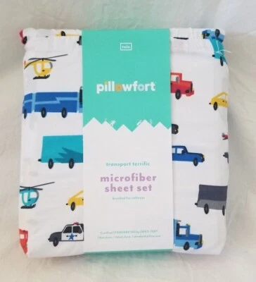 3 pc Pillowfort Transport Terrific Twin Sheet Set NIP - Image 1 of 4