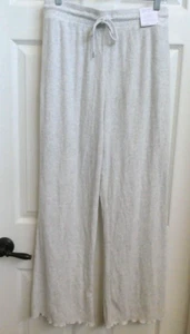 NWT! Cotton On Body Gray Sz M Super Soft Ribbed Relaxed Wide Leg Lounge Pant - Picture 1 of 8