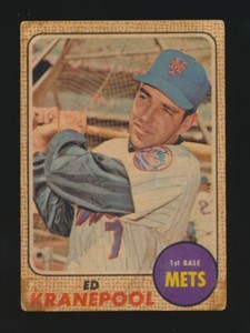 1968 Topps Venezuelan -#92 ED KRANEPOOL (New York Mets)