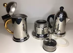 Espressokocher und Kanne Set Edelstahl Inox Italien Design - Bild 1 von 13