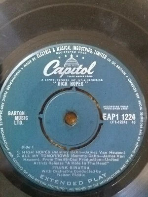  High Hopes, Frank Sinatra, 7" 45rpm Good Condition - Image 1 of 4