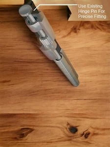 Perfect Products Door Saver 3 III Residential Hinge Pin Door Stop Satin Nickel - Picture 1 of 5