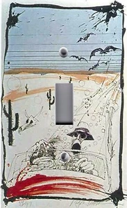 Light Switch Plate Outlet Covers BATS OVER BARSTOW - Picture 1 of 26