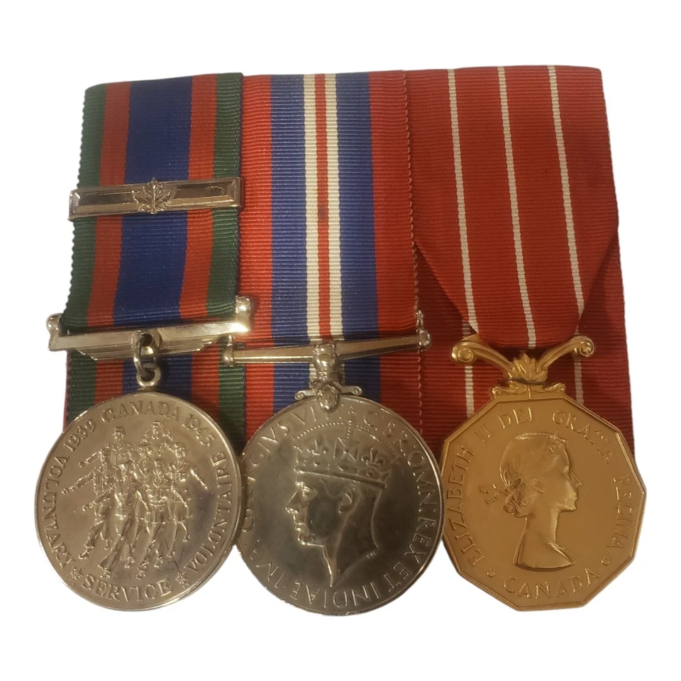 WW2 Canadian Medals Group W/ Overseas Clasp - S.Sgt A.H. Lovell - Image 1 of 2