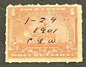 Travelstamps:1898 US Stamps Scott #R166 “Battleships “ Used NG Pen Cancel - Picture 1 of 5