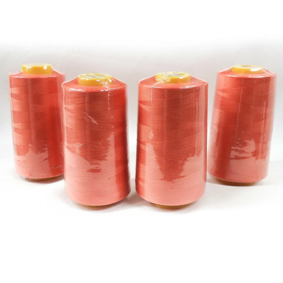 Perial Co 4 Cones of Polyester Threads for Sewing Quilting Serger 26 Colors - Image 1 of 1