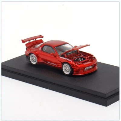 Master 1/64 Mazda RX-7 FD3S Hood and Headlights Can Open Diecast Toys Car Models - Immagine 1 di 4