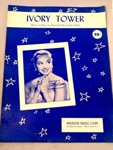 Torre de Marfil de Cathy Carr Partituras De Colección 1956 Trío Piano Guitarra Letra Canción - Imagen 1 de 4
