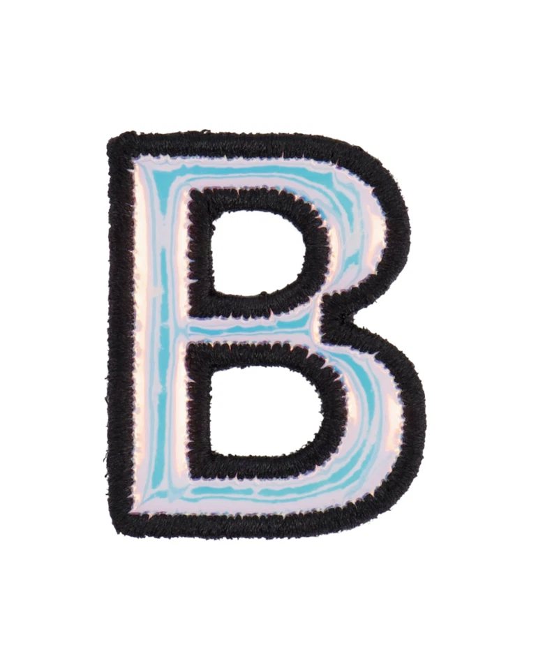 Stoney Clover Lane Silver Holographic Letter Patch - Image 1 of 4