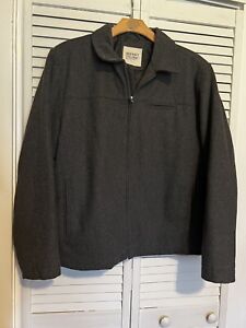 OLD NAVY Men’s XL XLarge Jacket Pea  Coat Full Zip Wool Blend Pockets