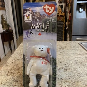 TY MAPLE THE BEAR BEANIE BABY MCDONALDS EXCLUSIVE RARE WITH 2 ERRORS - Picture 1 of 9