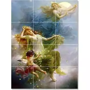 Murale piastrelle mitologia Hans Zatzka PT23270. 36 x 48 (12) 12x12 piastrelle - Foto 1 di 1