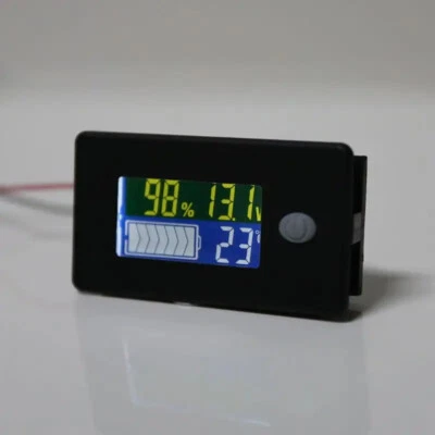 Mini Batterie Ladeanzeige Kapazität Voltmeter Staubdicht Wasserdicht LCD 12V-72V - Bild 1 von 4