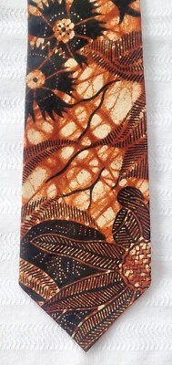 Corbata batik de algodón Killer Vintage Carol Cravats Boston Foto 1 de 3