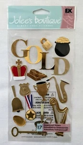 RARE Jolee's Gold Goodies Scrapbooking Stickers - Picture 1 of 2