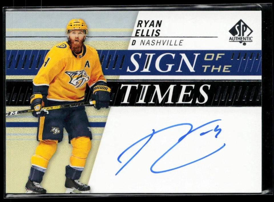 2020-21 SP Authentic Sign of the Times #SOTT-RE Ryan Ellis - Image 1 of 2