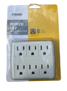 Prime Power Tap 6 Outlets - Not A Surge Protector - NEW - Picture 1 of 2