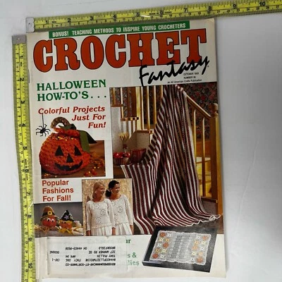 CROCHET FANTASY MAGAZINE 1993 #86 Halloween How To Projects Foto 1 de 4