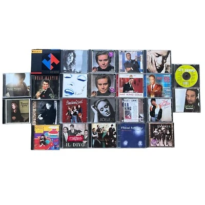 90s 00s CD Lot of 24 Madonna MC Hammer Heart Il Divo Adele Dean Martin Random - Image 1 of 4
