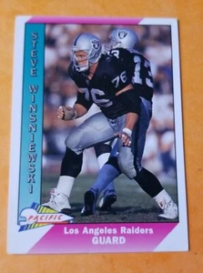 1991 Steve Winsniewski Football Karte #244 Los Angeles Raiders - Bild 1 von 2