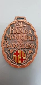 GRAN MEDALLA CENTENARIO BANDA MUNICIPAL DE BARCELONA 1886-1986 77gr. 8x6cm - Imagen 1 de 5