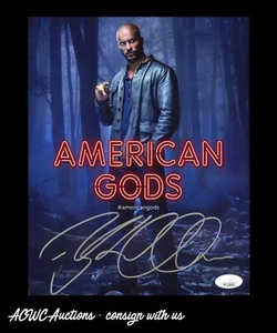 Foto autografiada de 8x10 - American Gods (Sombra) - Ricky Whittle - Certificado por la JSA - Imagen 1 de 2