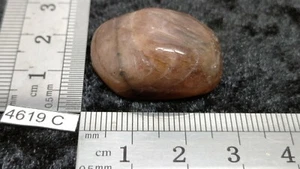 CHIASTOLITE ANDALOUSITE - pierre roulee naturelle - mineraux lithotherapie reiki - Picture 1 of 2