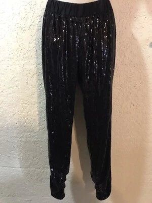¡Pantalones de lentejuelas negros White House Black Market talla XXS! Mujer’s Foto 1 de 4