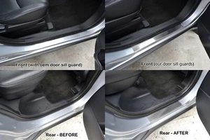 Door Sill Scuff Plate Guards For Hyundai i20 FL 2012-2014 Threshold Protectors - Picture 1 of 4