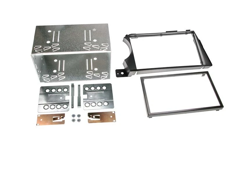 2-DIN Front Adapter für Ssangyong Kyron / Actyon anthrazit - Bild 1 von 1