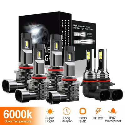 6 x 6000K faros LED + bombillas antiniebla para Dodge Magnum 2005 2006 2007 2008 Foto 1 de 4