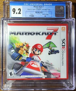 2011 Mario Kart 7 Nintendo 3DS New Sealed CGC 9.2 A+ Y Folds Red Case - Picture 1 of 3